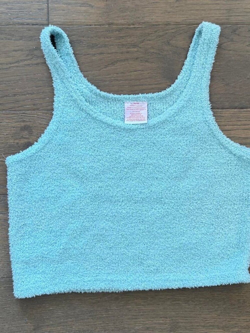 Light blue fluffy crop